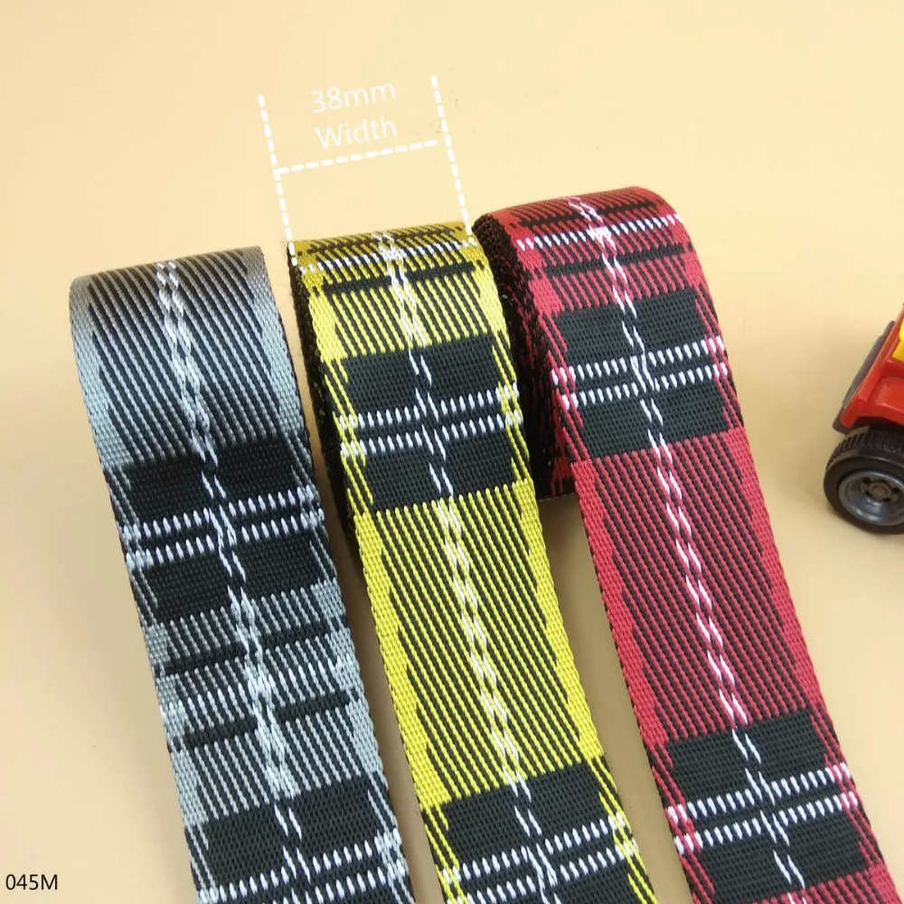 1.5" 38mm Width New Fashion Smooth Nylon bing Strap 5 Meters For DIY