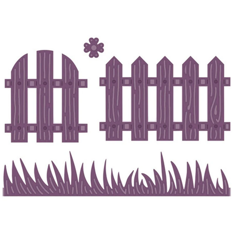 Fence Metal Cutting Dies Stencils For Scrapbooking DIY Albums Cards Making OD