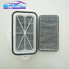 Угольный фильтр для салона с 3 отверстиями для Vw Sagitar CC Passat Magotan Golf Touran Audi Skoda Octavia внешний воздушный фильтр# ST100