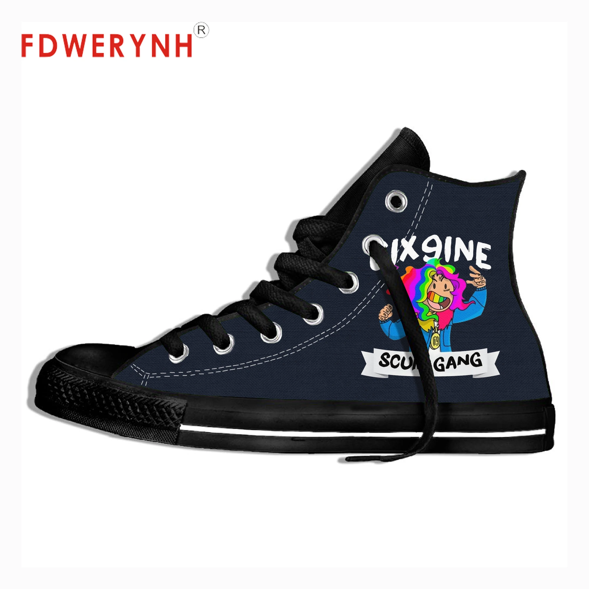 

6ix9ine Fashion Rapper Printed Shoes 3D Print Custom Outdoor Leisure Men's New Fashion Shoes