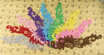 

Soluble lace motif applique wedding dress headdress cloth affixed clothing dance clothes accessories computer embroidery factory