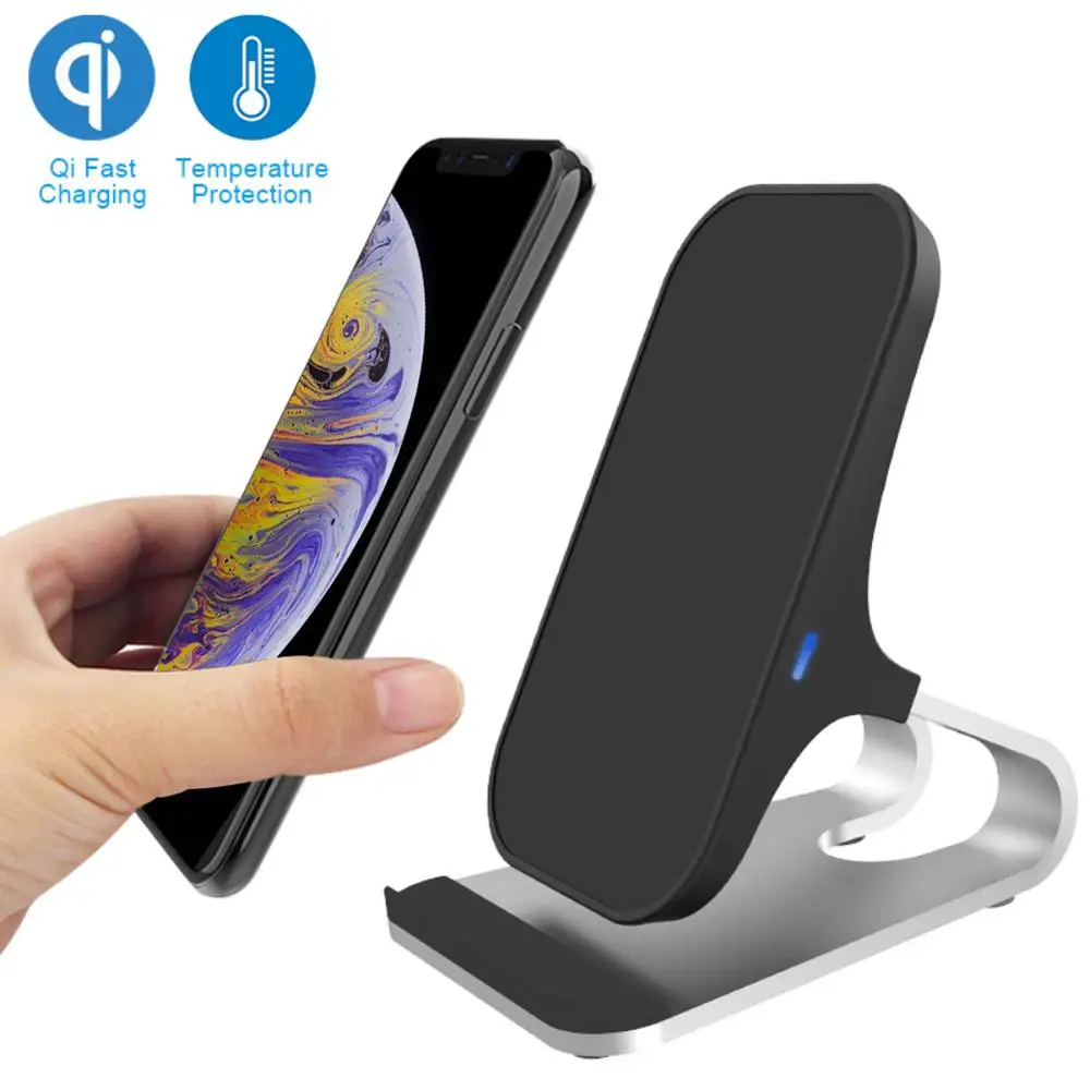 

Qi Wireless Charger for iPhone XS Max XR X 8 Fast Charging Holder Stand for Samsung S9 S8 S10 Note 8 Note 9 for Xiaomi mix 2s
