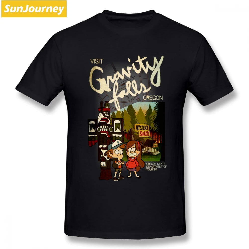 

Gravity Falls T Shirt Short Sleeve Men's Shirt New Style Boyfriend Big Size Cotton Men's Clothes