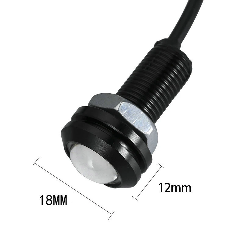 18MM Car Eagle Eye DRL Led Daytime Running Lights LED 12V Backup Reversing Parking Signal Automobiles Lamps DRL Car styling