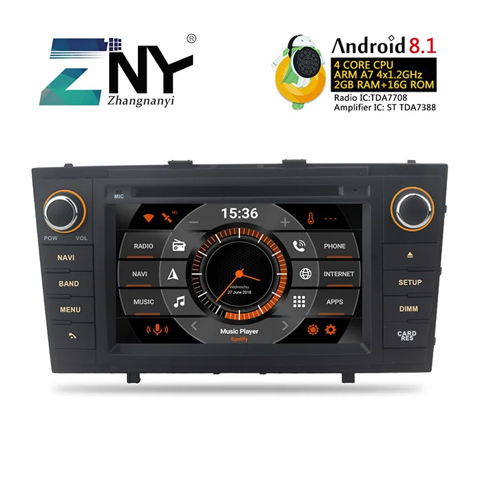 Flash Deal 7" Android 8.1 Car Stereo Auto Radio For Toyota Avensis T27 2009+ GPS FM RDS 2 Din Multimedia Audio Video DVD Player Gift Camera 0