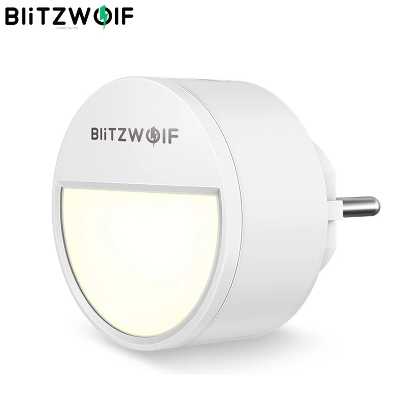 

BlitzWolf BW-LT10 Smart Light Sensor Night Light 3000K Color Temperature 20 Lumens 120 Degree Lighting Angle Mini Night Lamp