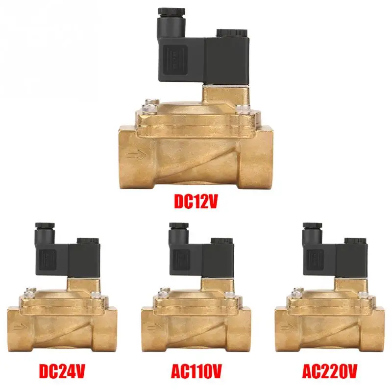 1 предмет G1 электромагнитный клапан с двумя портами двухпозиционная электрический клапан работает N/csolenoid клапан для воды масла воздуха небольшой Соленоидный клапан