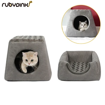 

Foldable Soft Warm Winter Cat Dog Bed House Animal Puppy Cave Sleeping Mat Pad Nest Kennel Sofa Pet Supplies by Rubydink