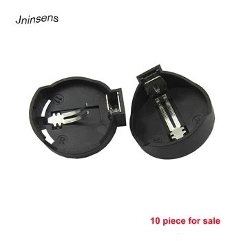 

10 pcs/lot Black Round CR2025 CR2032 Button Coin Cell Battery Socket Holder Case