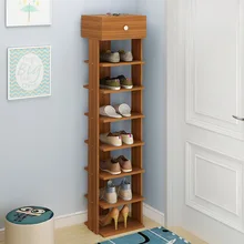 Wooden Shoe Rack Easy Assembly Storage Shoes Cabinet Minimalist Modern Home Furniture Hallway Space Saving Shoes Organizer Shelf low price modern nordic fabric home lobby wooden sofa set design for space saving apartment japan style