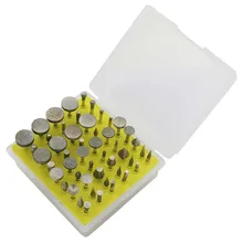 NEWACALOX 50pcs Diamond Core Drill Bit Set for Polisher Polished Polishing Drills Rotary Burr for Dremel Router Glass Mini Bits