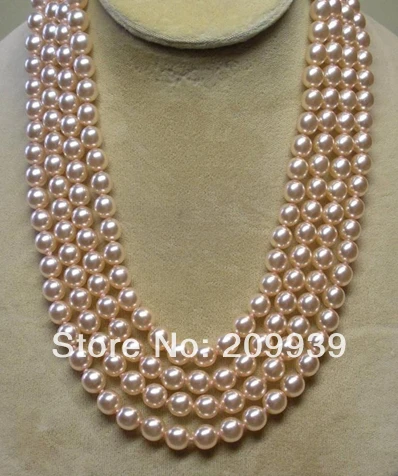 

huij 003456 gorgeous CLASSIC 9-10mm natural south seas pearl necklace 62
