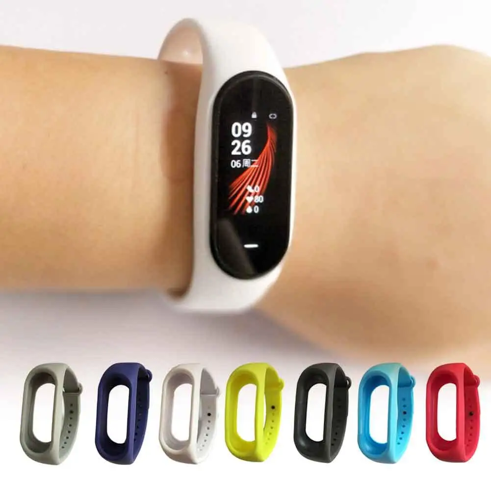 

Soft Silicone Smart Watch Strap Sports Sweat Protection Wristband Suitable For Millet Hey+Plus Fitness Tracker Strap