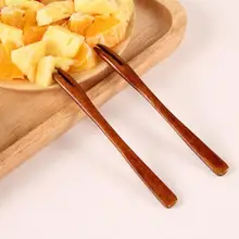 1PC Wooden Bento Accessories Salad Fruits Fork Dessert Natural Wooden Forks Dining Cutlery Dishes Food Picks S2