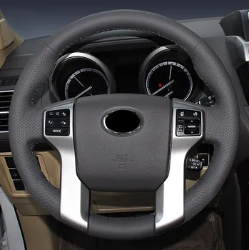 

Fit for Toyota 4Runner 10-19/Prado FJ150 10-17/Tundra 14-19/Tacoma 11-18 Car Accessories Leather Steering Wheel Decorative Cover