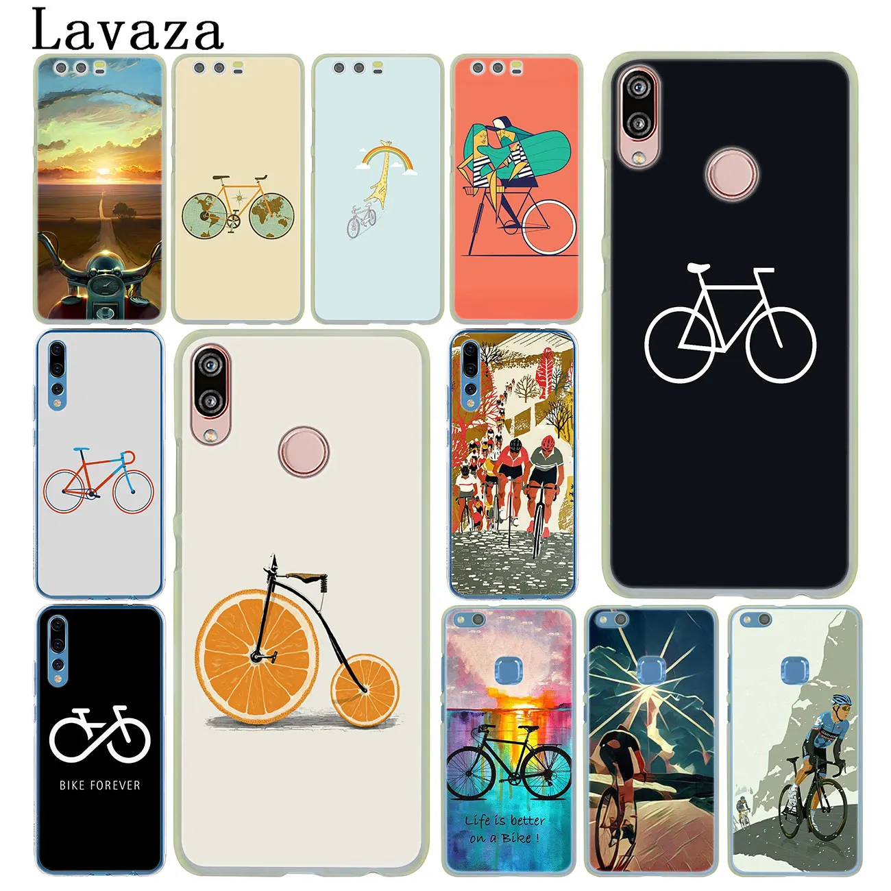 Жесткий чехол для телефона Lavaza BIKE CYCLING Huawei Y9 Y7 Prime 2019 2018 Honor 20 8A 8X 8 9 9X 10 Lite 7C 7X 6A 7A