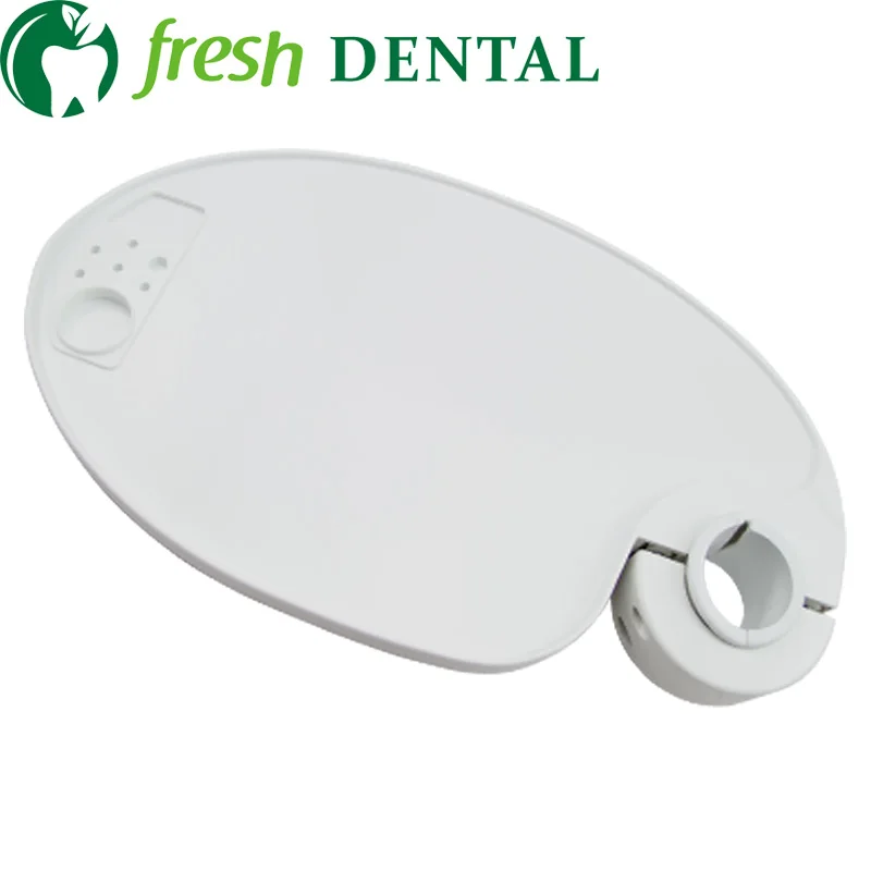 2PCS Dental Scaler Tray Dental Chair Unit Lamp Post Tray Leaf Shape