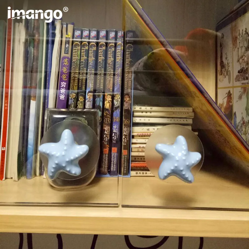 

Glass Door Suction Cup Handle Cabinets Bookcases Wine Cabinet Window Paste Knob and Handles Fridge Toilet Lid Pull Solid Ceramic