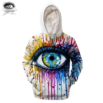 

Rainbow eye By Pixie cold art 3D Zipper Hoodies Autumn Sweatshirt Men Women Brand Tracksuits Fashion Hoodies Streetwear New ZOOT