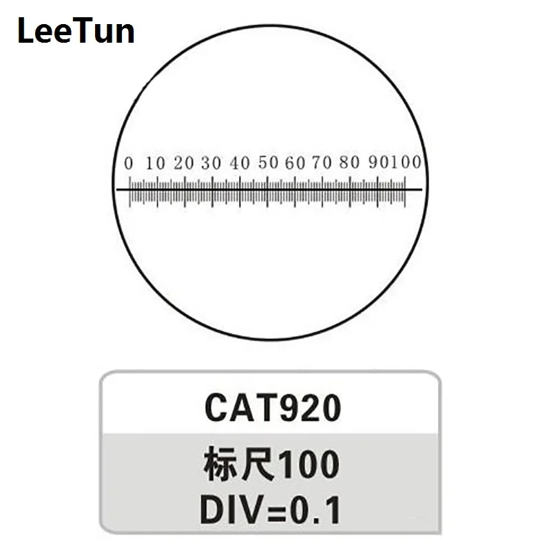 X=10mm Ocular Micrometer DIV 0.1mm Reticle Ruler Horizontal Measuring