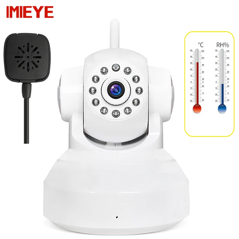 Kopen IMIEYE 720 P HD Babyfoon Wifi Camera IP Draadloze Alarm IR CCTV Bewaking Met Geheugenkaart bewegingsdetectie Onvif