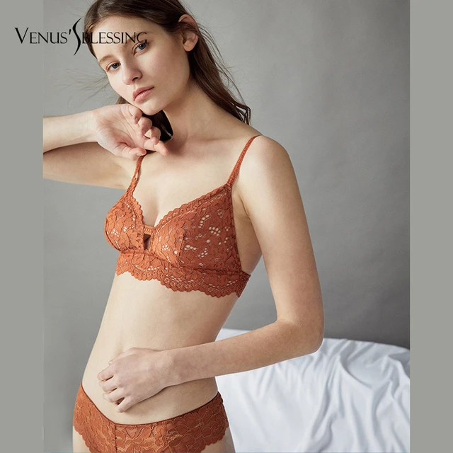 VENUS'S BLESSING sexy lace bra set push up bralette transparent erotic  lingerie women underwear set - AliExpress