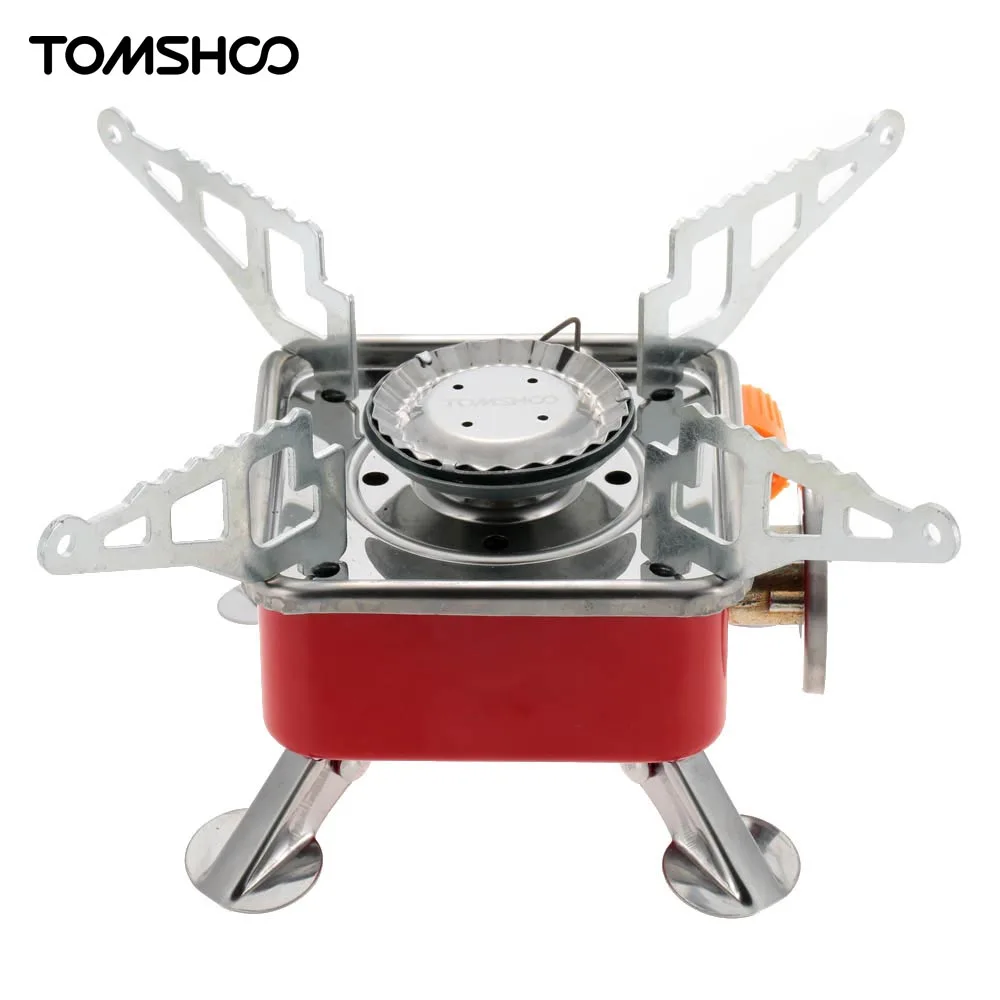 TOMSHOO Camping Stove Folding Gas Stove Camping Equipment Outdoor Stove