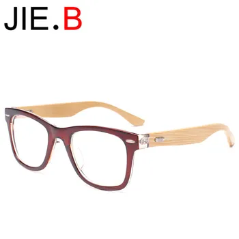

Handmade bamboo wood mirror glasses frame flat mirror myopia frame fashion retro