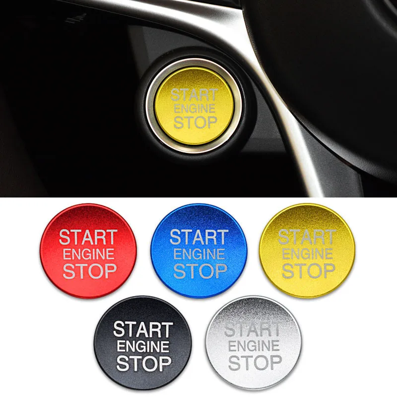 

Engine one-button start Stop Cover Car Styling Accessories Case For Alfa Romeo Mito 159 147 156 Giulietta Stelvio 166 Stickers