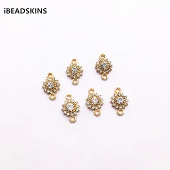 

New arrival! 16x10mm 100pcs Rhinestone flower connectors for Hand made Earring parts,Jewelry Accessories,Findings&Components