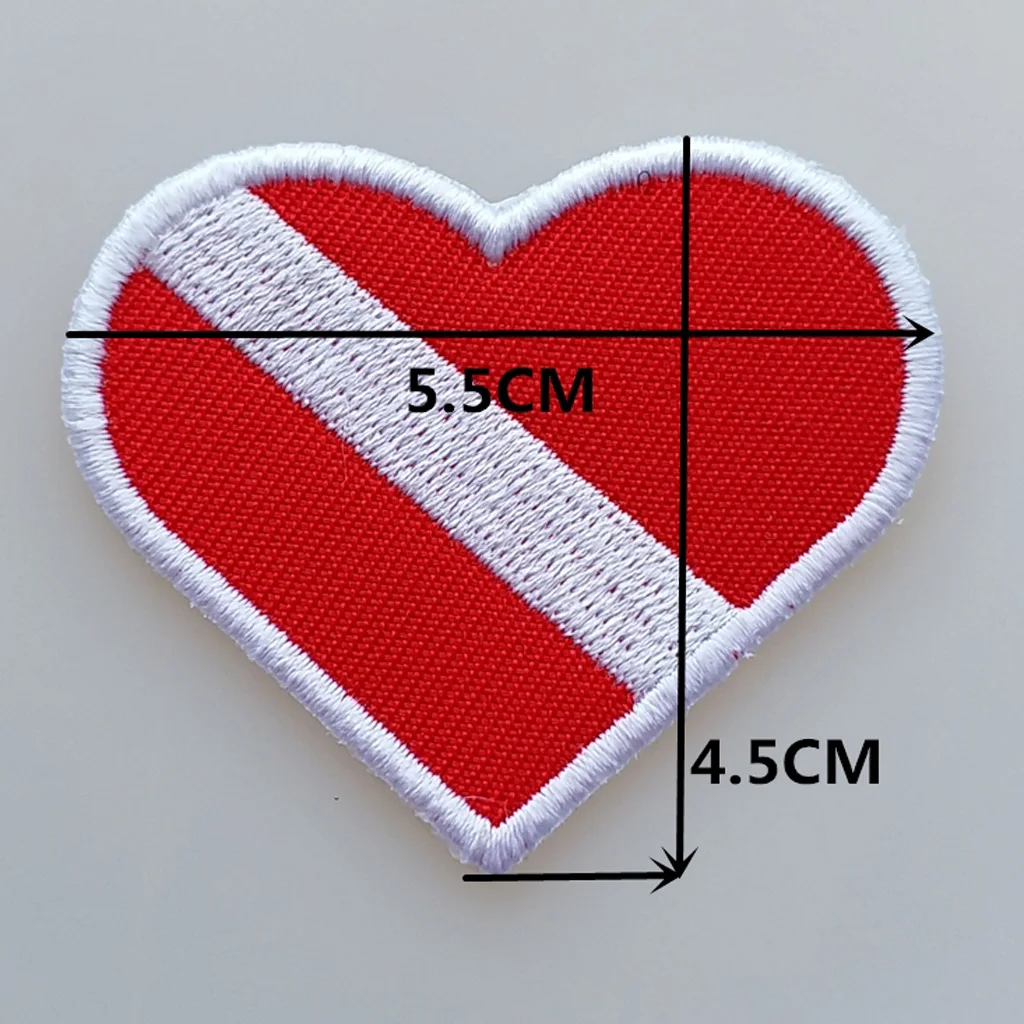 3 Pairs Alpha Flag Diver Down Flag Patch Badge Scuba Diving Embroidered Decorative Patches for Scuba Divers, Not Come Off