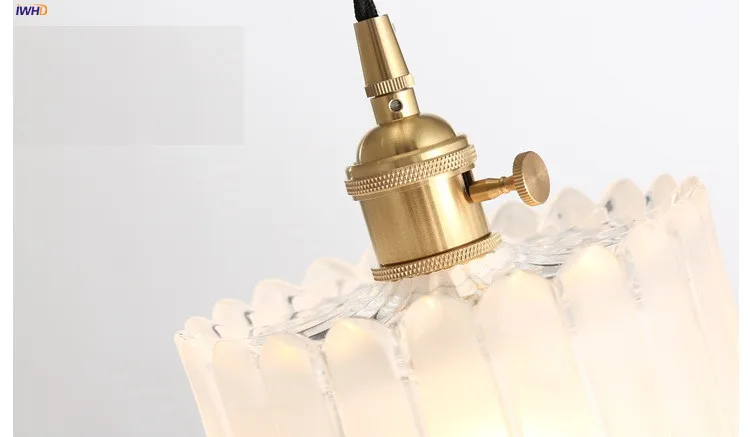 Luminárias para Casa Iluminação de Parede Lâmpada de Parede do Banheiro Espelho de Luz da Escada de Vidro Iwhd Nórdico Japão Retro Luzes Quarto Cobre Wandlamp 25 IWHD Nórdico Japão Retro Luzes Luminárias Para