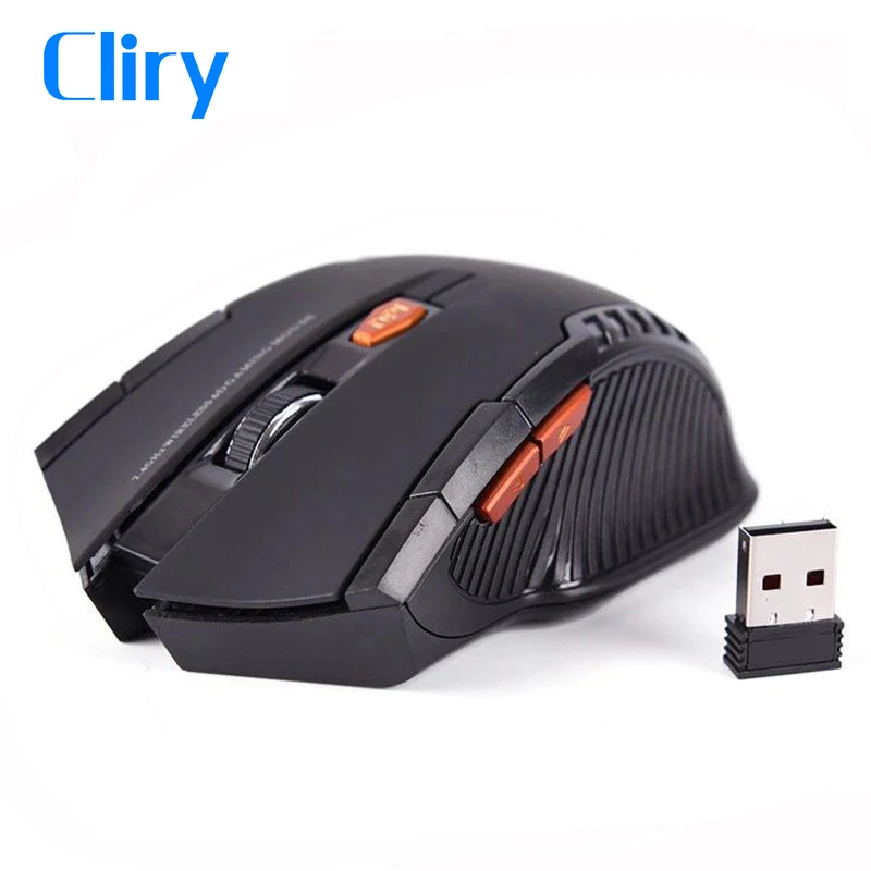 Cliry 2,4G Беспроводная оптическая мышь для геймера 1600 dpi 6D компьютерная ПК периферийная мини-мышь для ноутбука для домашнего использования