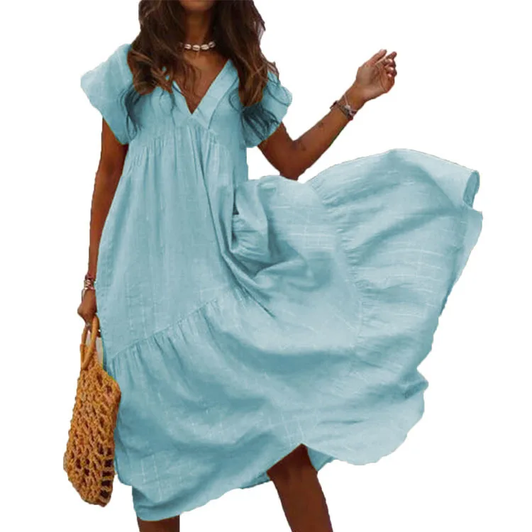 

New V Lead Irregular Multi Color Code Length Fund Sexy Women Summer Party Dress Woman Vestido Dresses