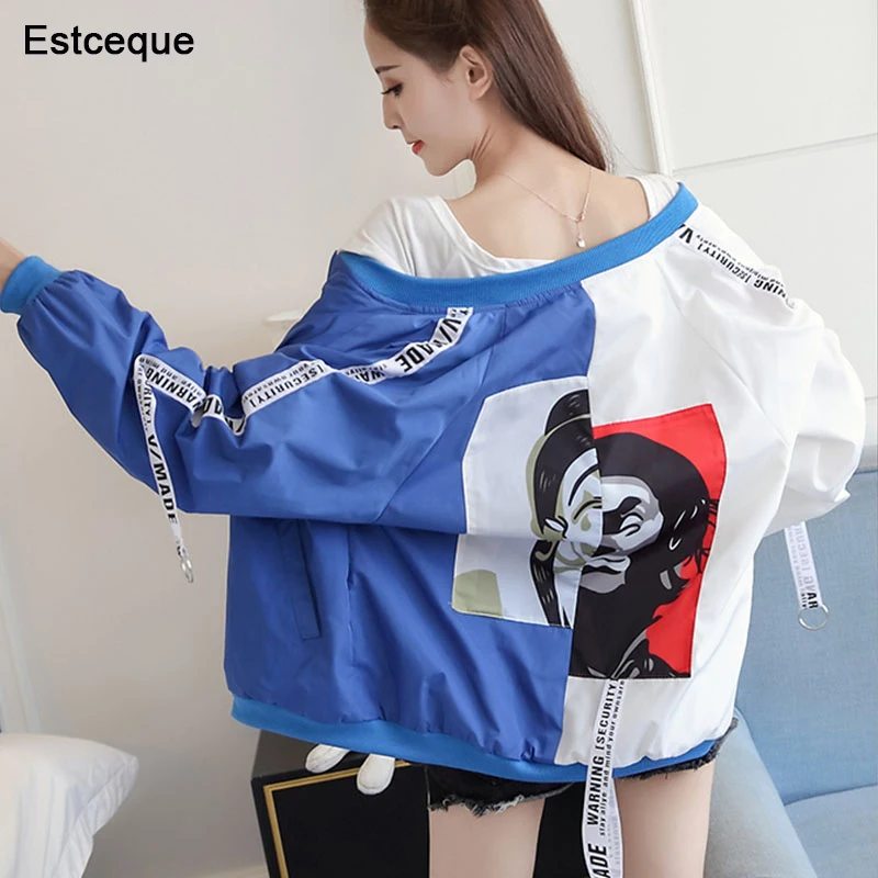 

Jackets Women 2019 New Women's Basic Jacket Fashion Thin Girl Windbreaker Outwear Bomber Female Baseball Women Men Coat