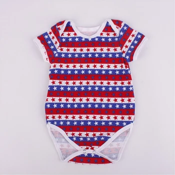 

1PC Baby Girls' Stripes Stars Printed Romper Infant Newborn Outfit Free Shipping 0-12months