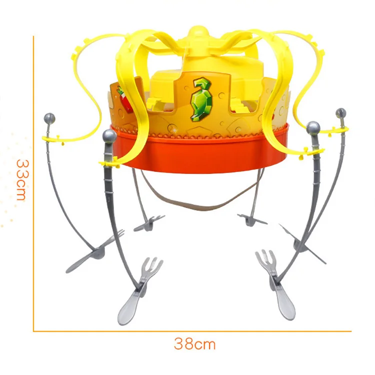 Brinquedos para Crianças Festa de Comida Jogar com Amigos Novidade Girando Coroa Chapéu Chow Jogo Brinquedos Lanches Presentes Engraçados 9 de comida jogar com amigos presentes engraçados