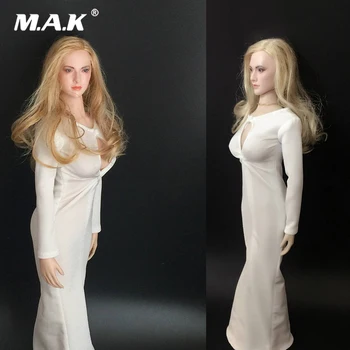 

Sexy 1:6 Female Figure Clothes Accessory Witch Elizabeth Orson open Chest Dress With Golden Necklace Model for 12'' Woman Figure