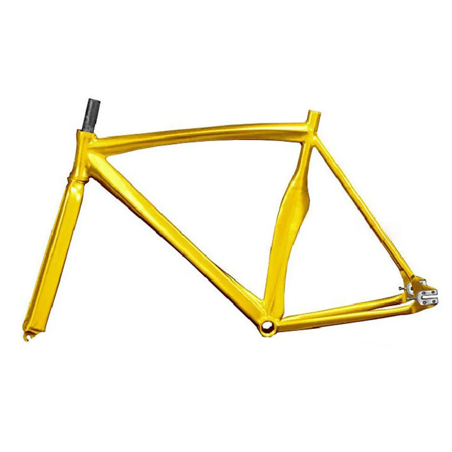 Fixed Gear bike  frame 48cm 52cm Multicolor Aluminum alloy Fixie Frame And Fork aluminum frame fork