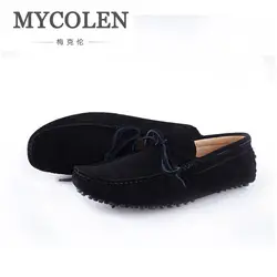 MYCOLEN/Новинка; модная мужская обувь; брендовая мужская повседневная обувь из мягкой кожи; Мужская классическая роскошная модная черная
