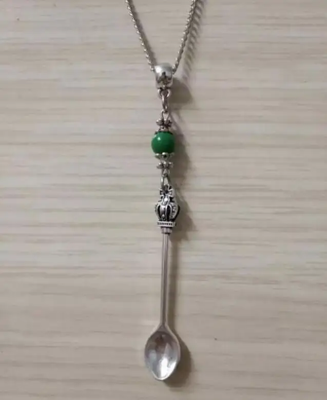 

1pcs Women Holiday Gifts - Crown Cutlery knife & fork & spoon Mix beads - Charms Pendants Necklace Vintage Style Jewelry