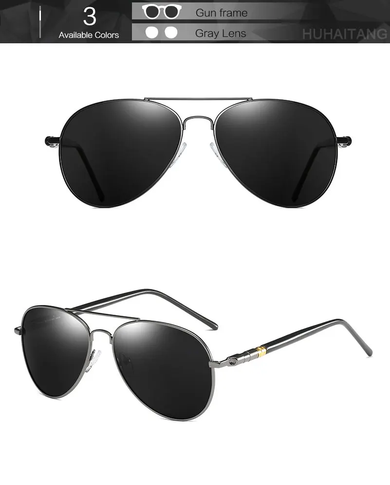 HUHAITANG авиационные поляризованные мужские Солнцезащитные очки женские роскошные классические мужские Солнцезащитные очки женские брендовые дизайнерские солнцезащитные очки для вождения