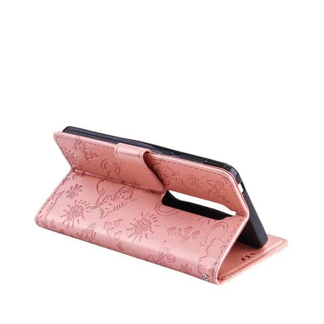 Dillon Guan Cat Leather Phone Cover For Nokia 6 Luxury flip Stand Silicone Case Coque For Nokia 5 8 6 2018 Wallet Case Fundas