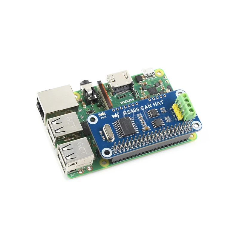 RS485 CAN HAT для Raspberry Pi, обеспечивает стабильную дальнюю связь