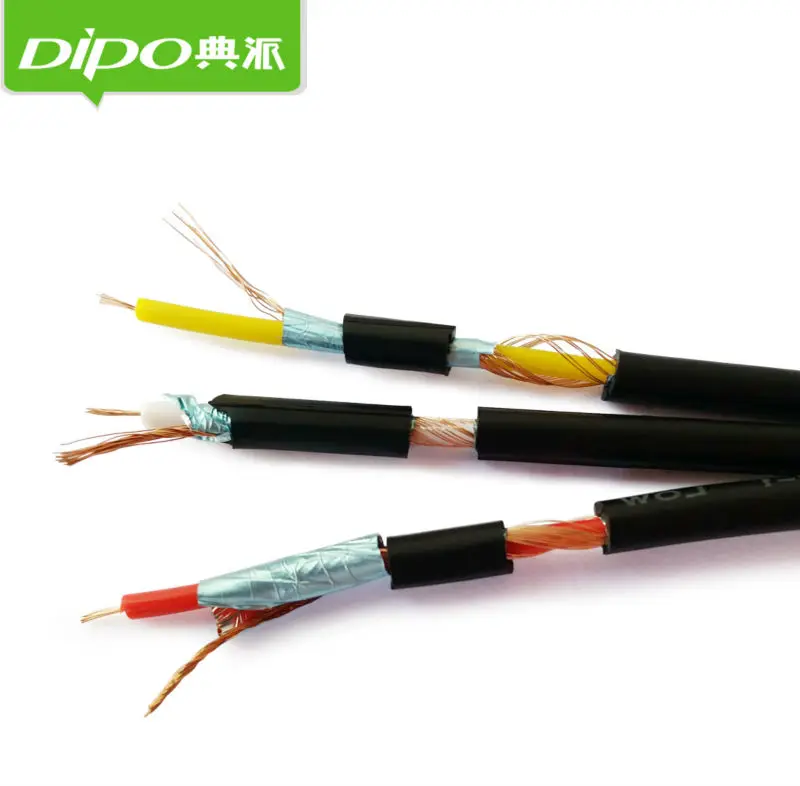 Аудио и видеокабель DIPO кабель с позолоченным штекером 3RCA на 3 RCA для STB DVD ТВ