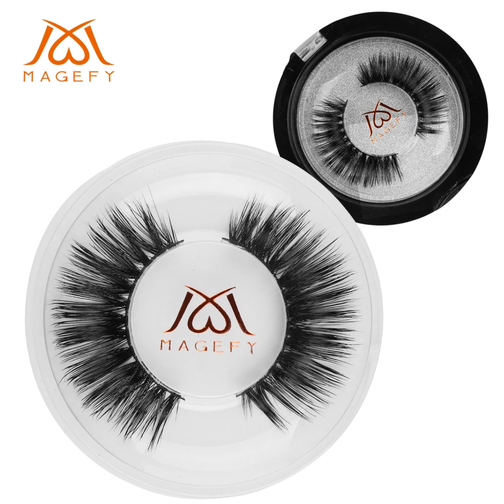 

3D Mink Eyelashes Natural Long False Lashes Thick Strip Faux Mink Lashes HandMade False Eyelashes Makeup Tool cilios with box