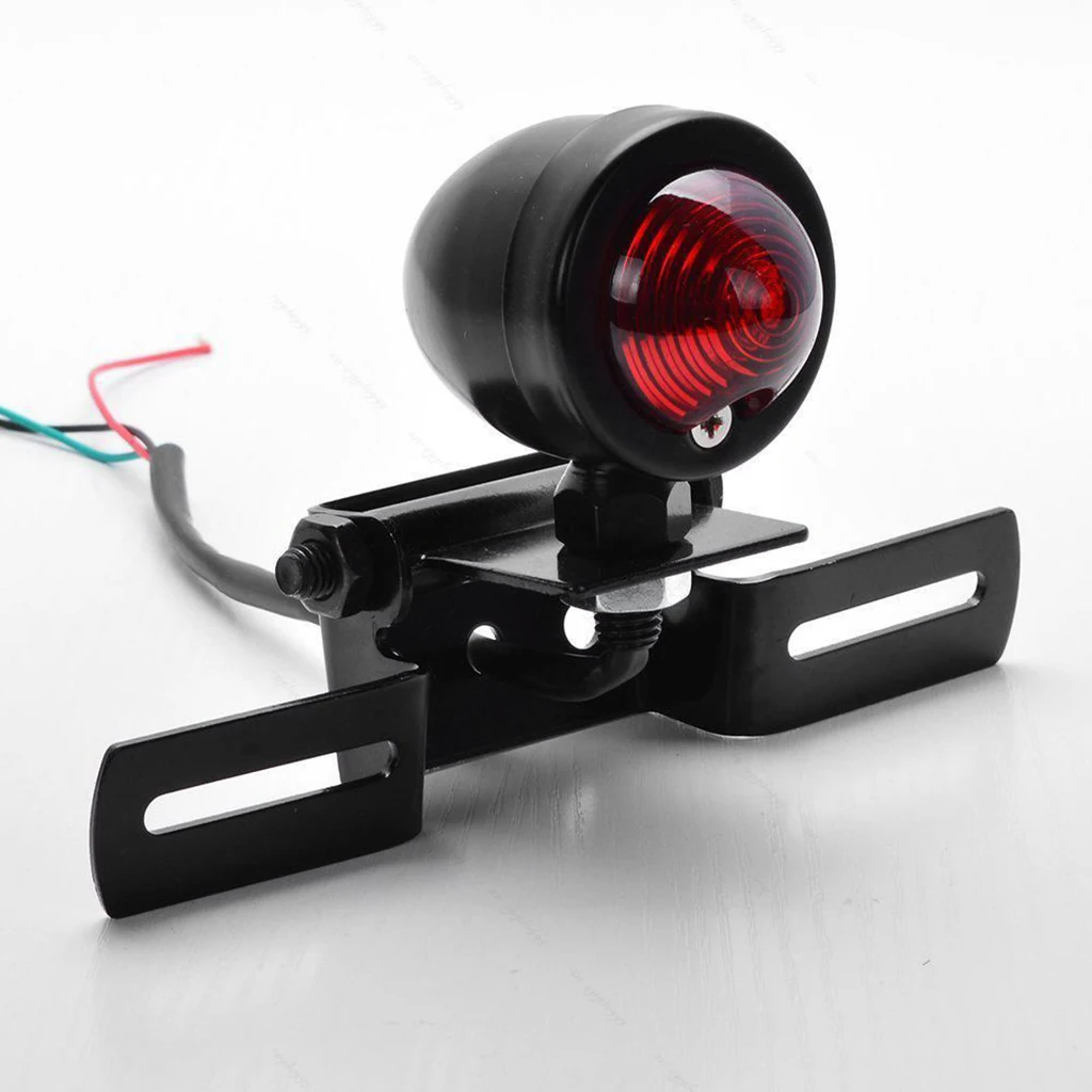 1 Pcs LED Motorcycle Reflector Rear Tail Brake Stop Marker Light For Motorbike Car Truck Trailer Adjustable Aluminum DC 12V 20W