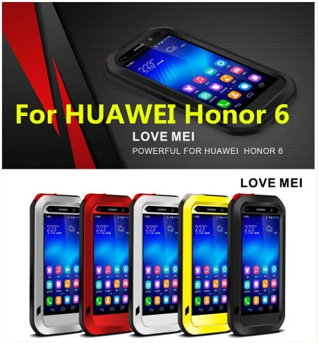 LOVE MEI For HUAWEI honor 6 mate 8 P7 P9 case Powerful Shockproof Dirtproof Waterproof Metal