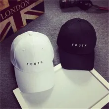 YOUTH cap Men and Women Spring Summer Cotton Tops Women Solid Charter Adult Baseball Cap Black