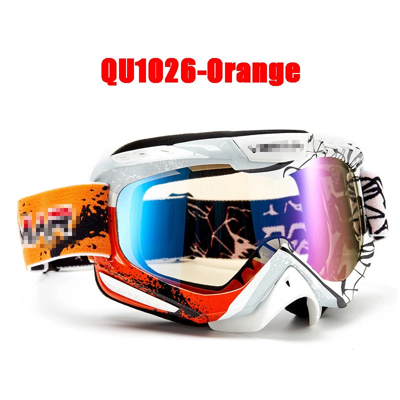 Очки для мотокросса, очки для мотокросса Occhiali, Gozluk Bril Brille, Мото очки, шлем, очки - Цвет: QU1026 Orange